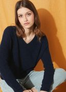 Pulls & Gilets Sud Express | Short V-neck Sweater, Fancy Knit  Femme